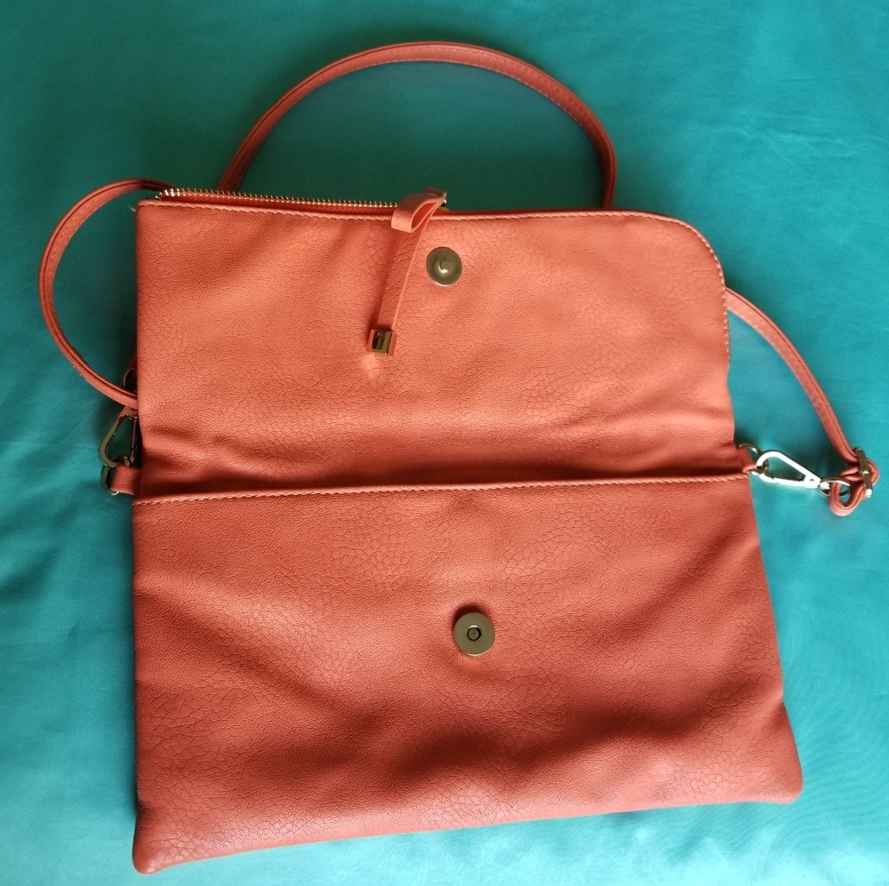 Charming Charlie Orange Foldedable Bag - Picture 2 of 5